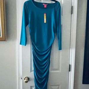NWT “Catherine” Catherine Malandrino Ruched Jersey Dress
